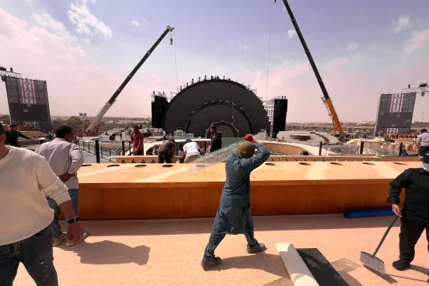 Engineer at job site